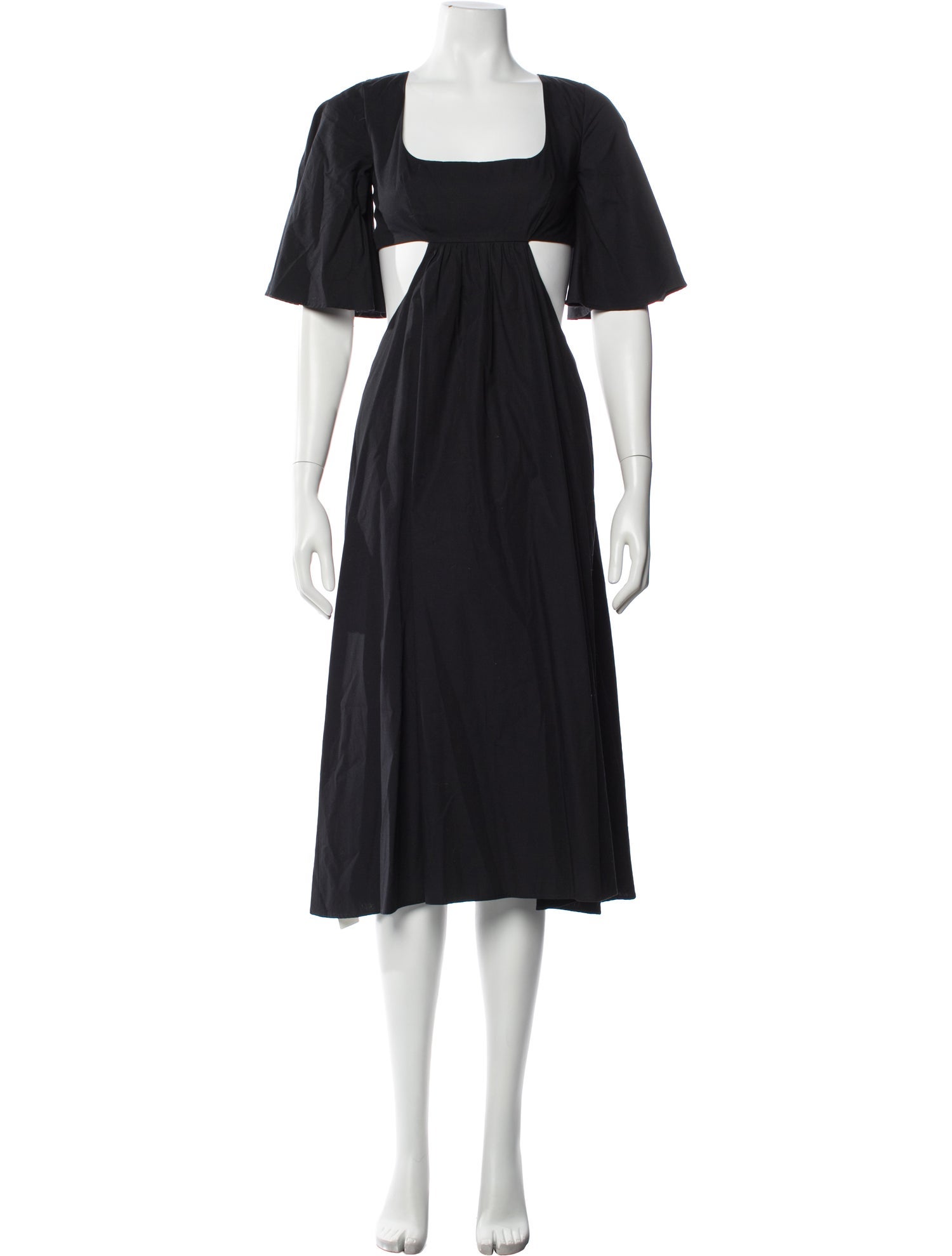 Matthew Bruch Square Neckline Knee-Length Dress