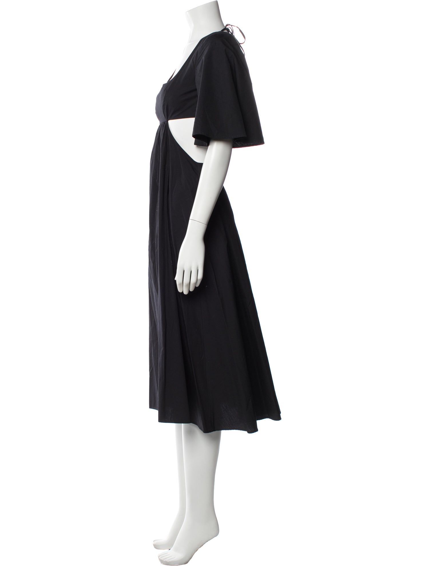 Matthew Bruch Square Neckline Knee-Length Dress