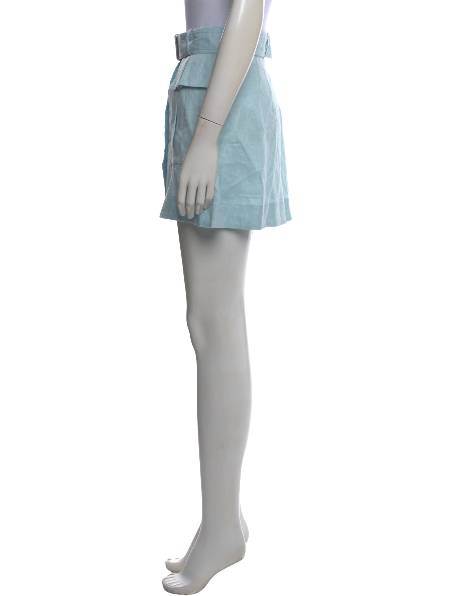 Matthew Bruch Linen Mini Skirt