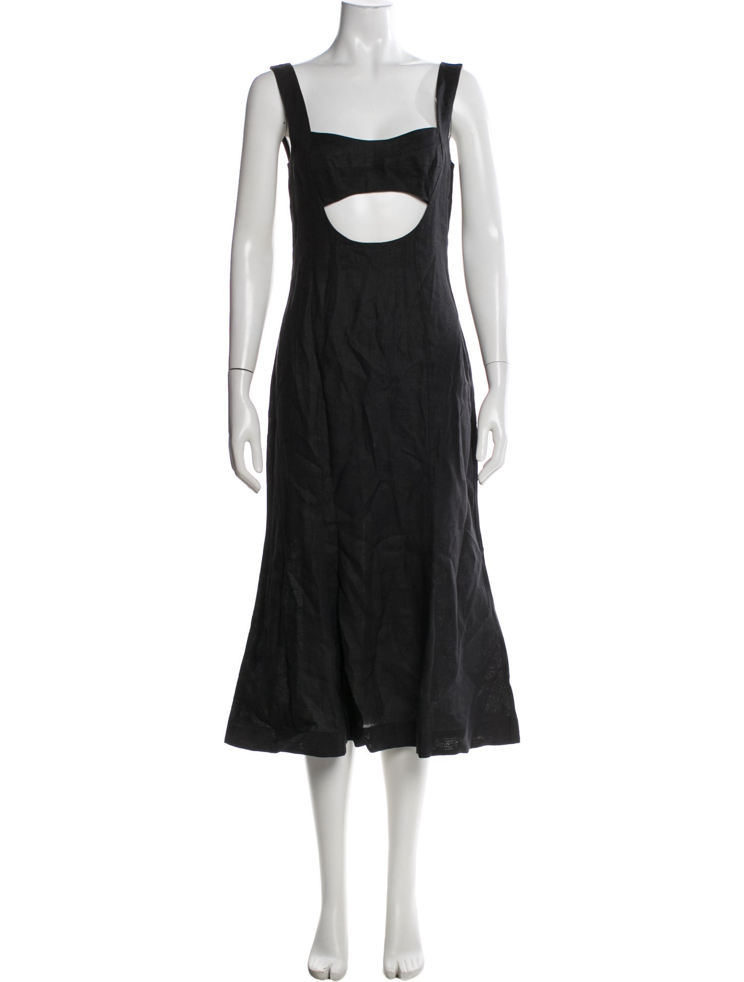 Matthew Bruch Linen Midi Length Dress