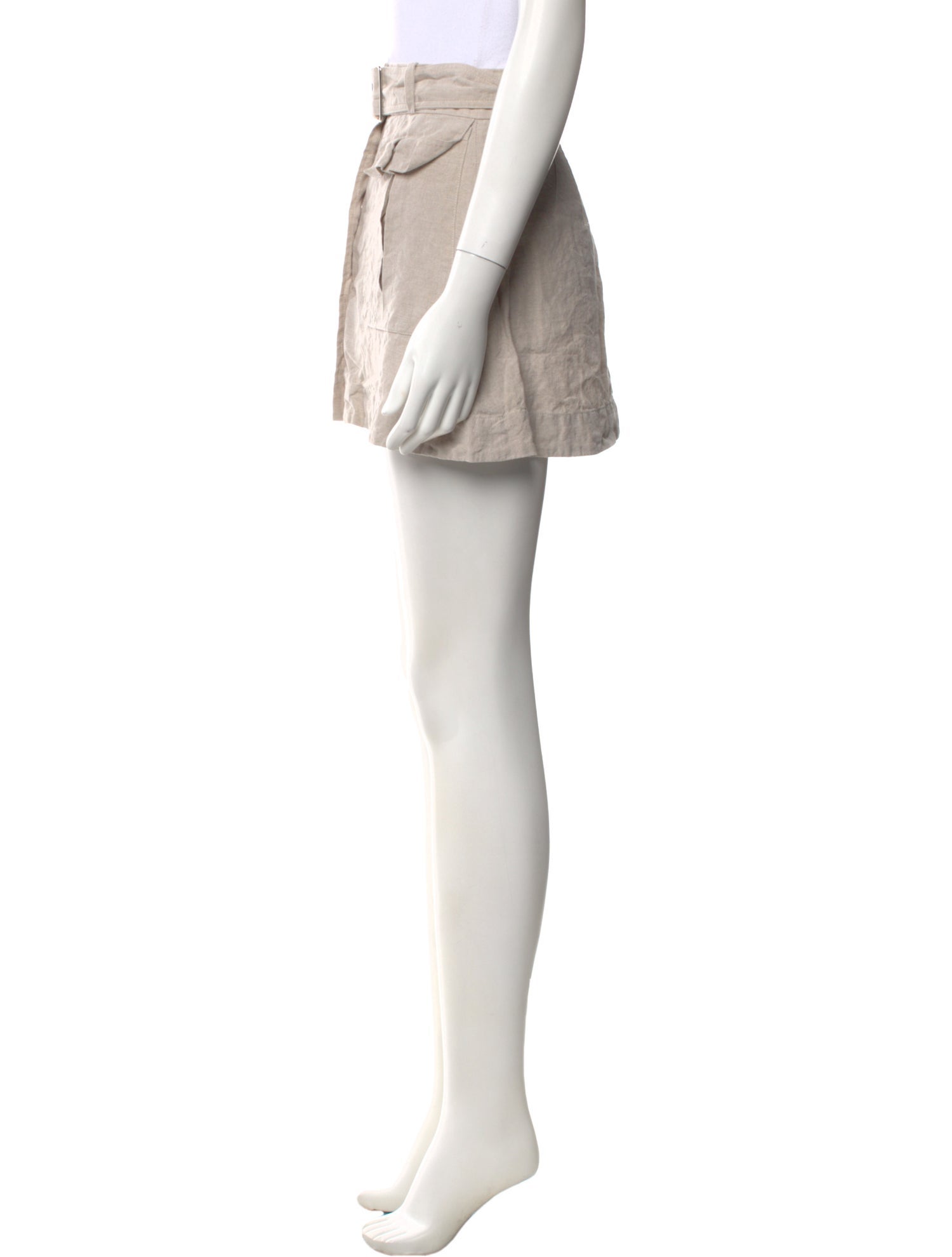 Matthew Bruch Linen Mini Skirt