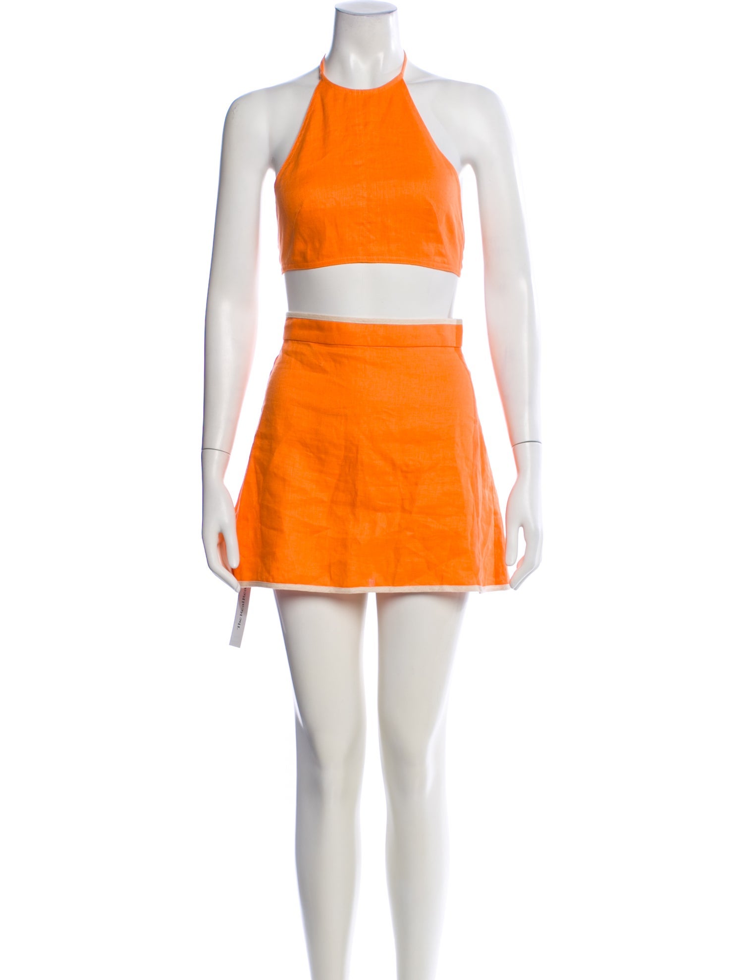 Matthew Bruch Linen Skirt Set