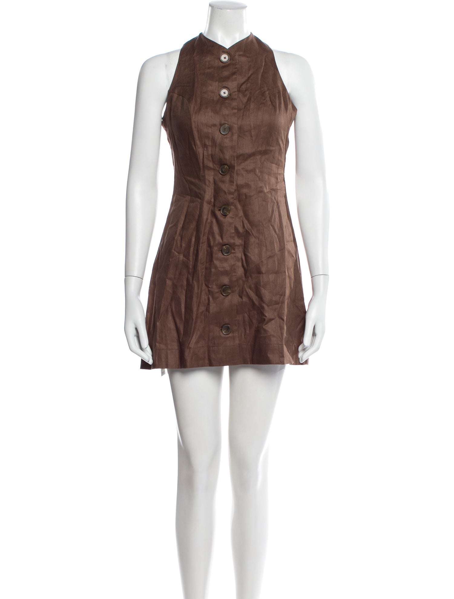 Matthew Bruch Linen Mini Dress