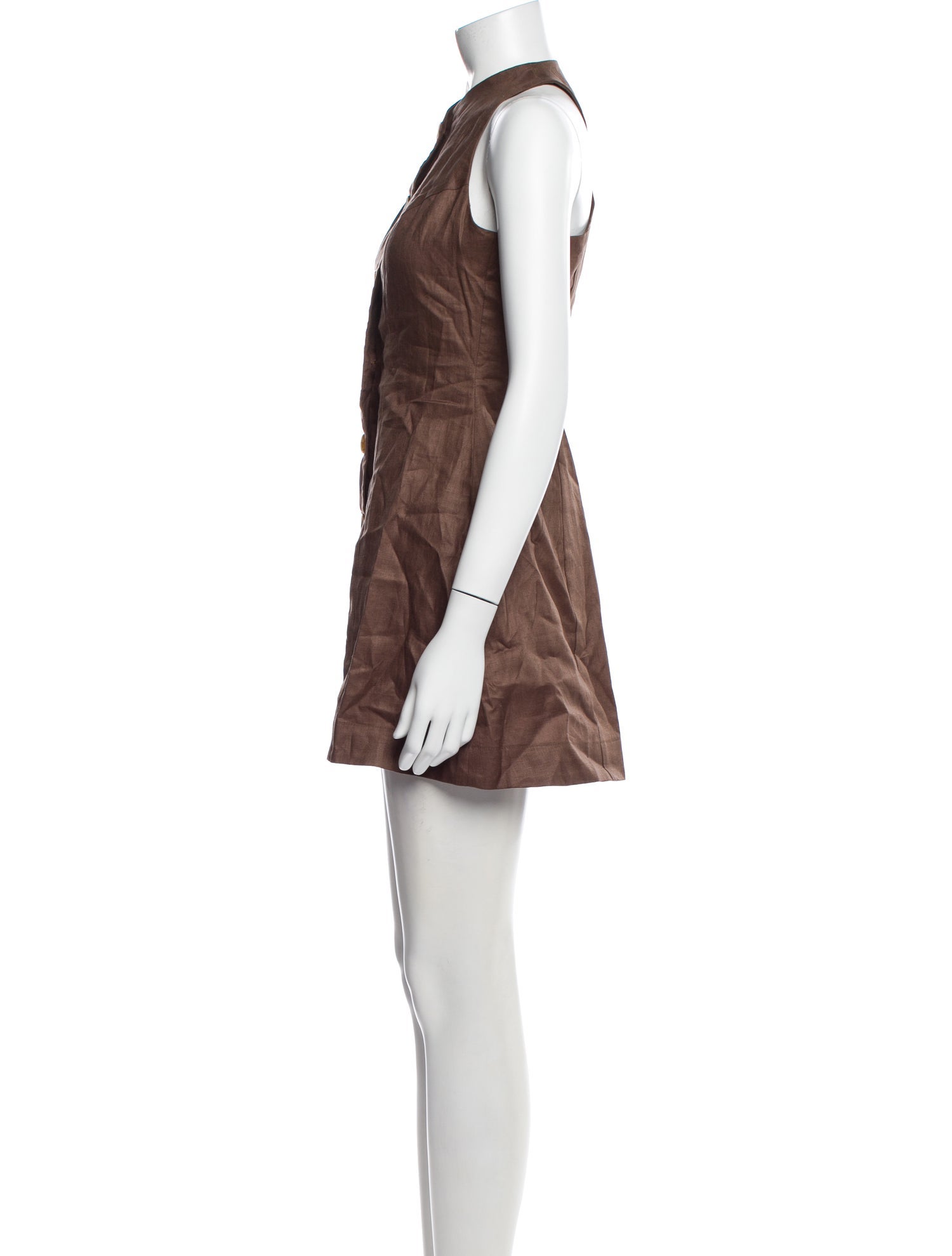 Matthew Bruch Linen Mini Dress