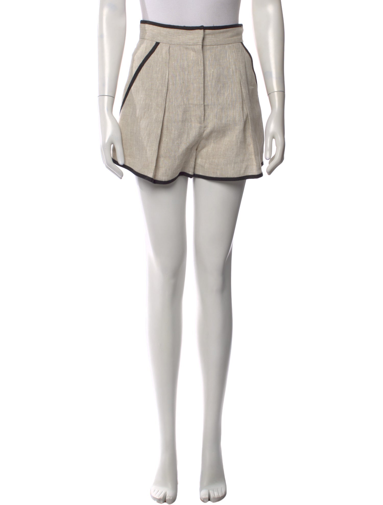 Matthew Bruch Linen Mini Shorts