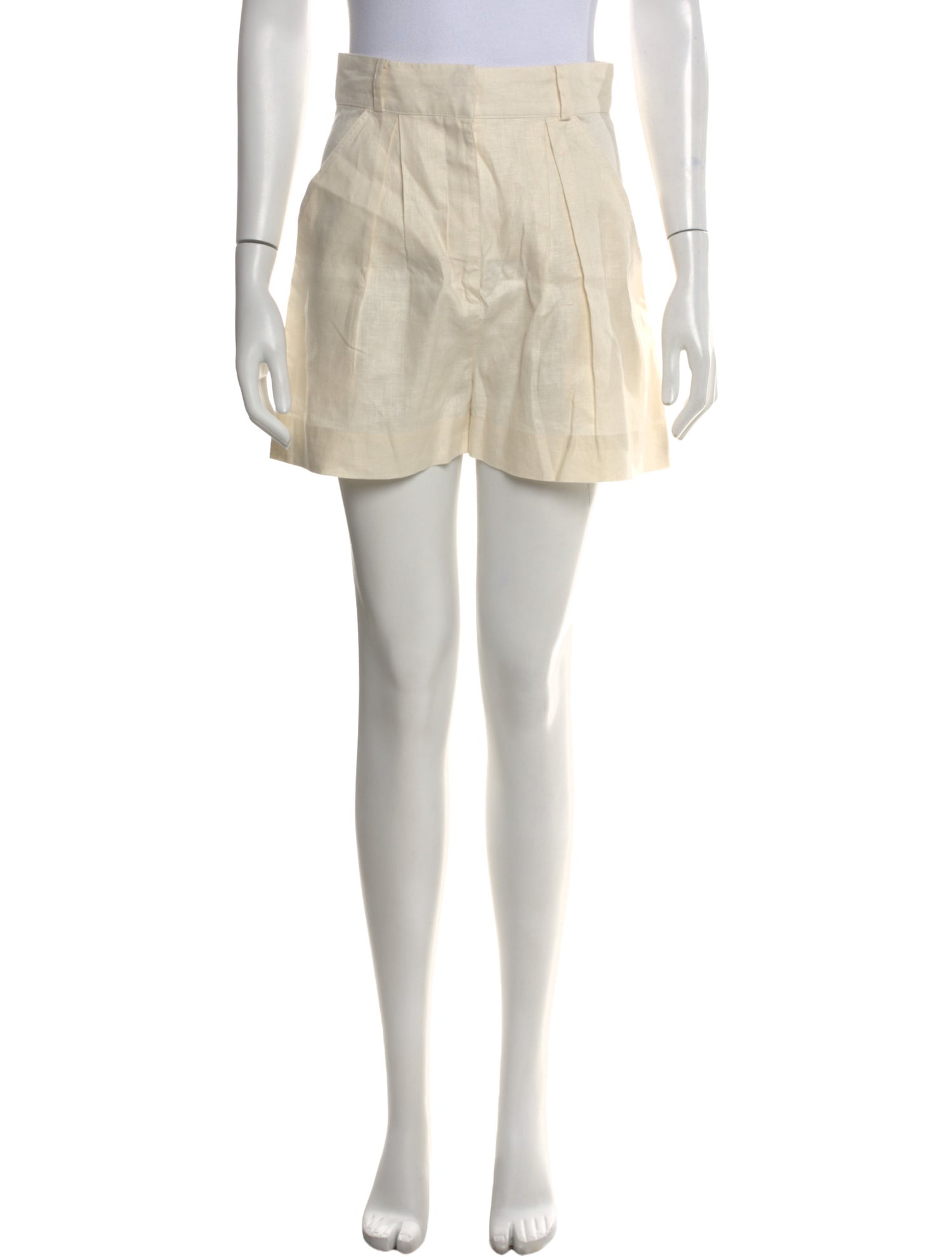Matthew Bruch Linen Mini Shorts