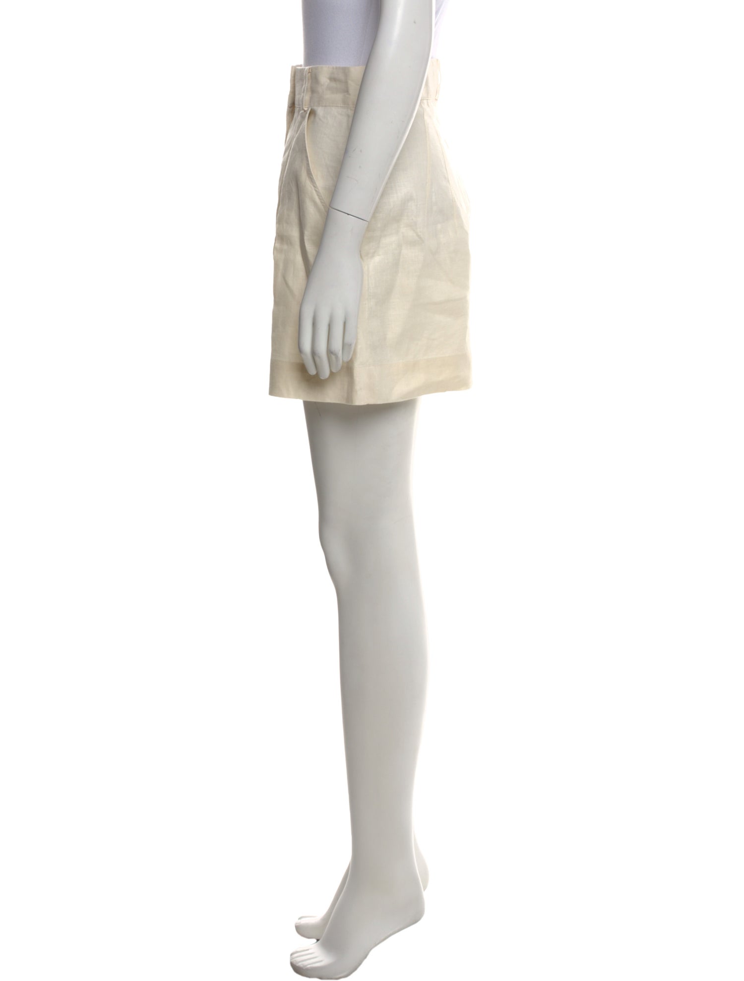 Matthew Bruch Linen Mini Shorts
