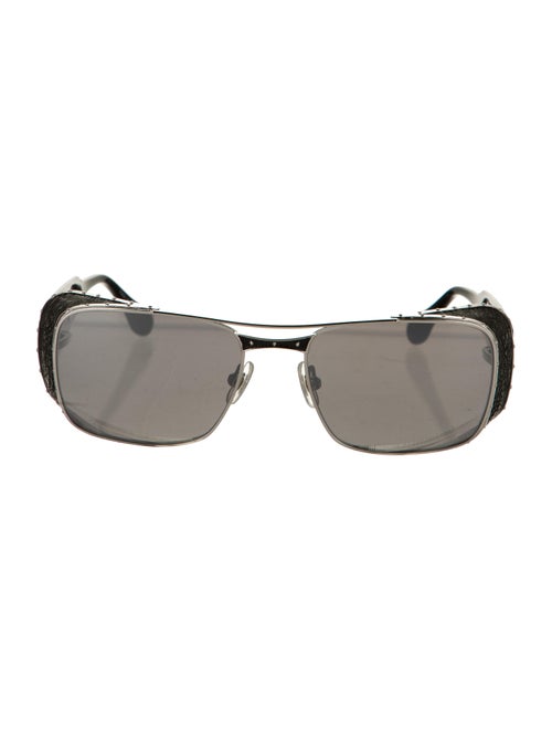 Matsuda Square Tinted Sunglasses Silver