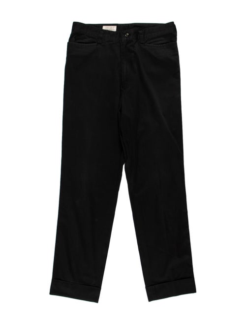 Matsuda Woven Flat Front Pants black