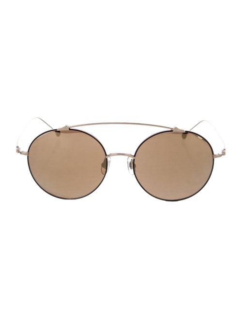 Matsuda Metal Aviator Sunglasses Gold