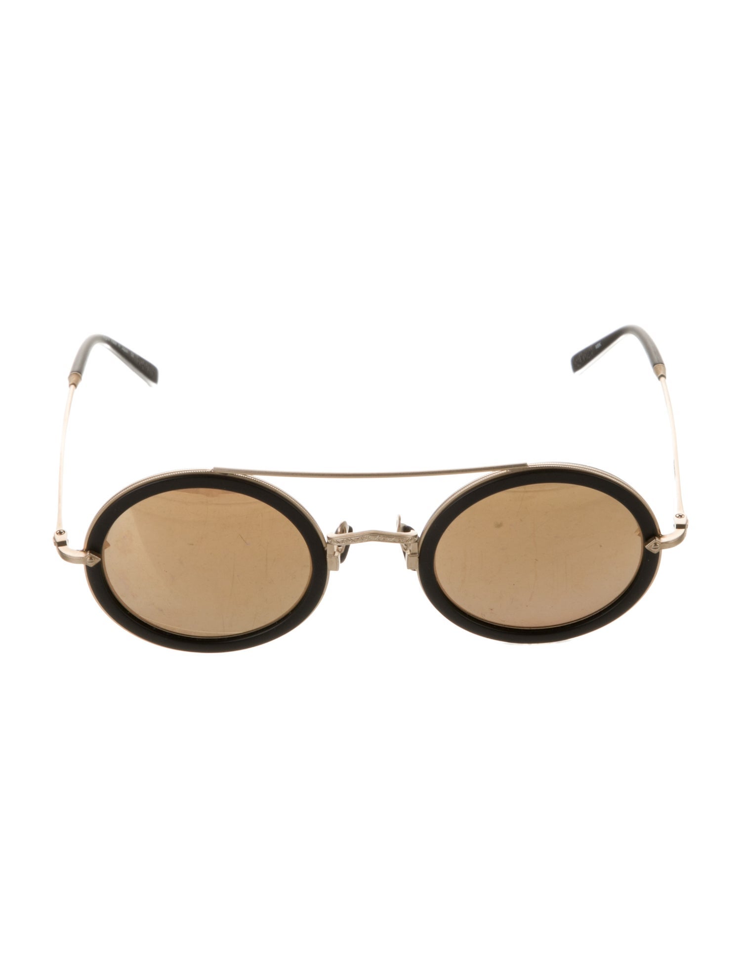 Matsuda Round Mirrored Sunglasses