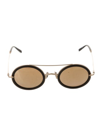 Matsuda Round Mirrored Sunglasses