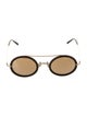 Matsuda Round Mirrored Sunglasses