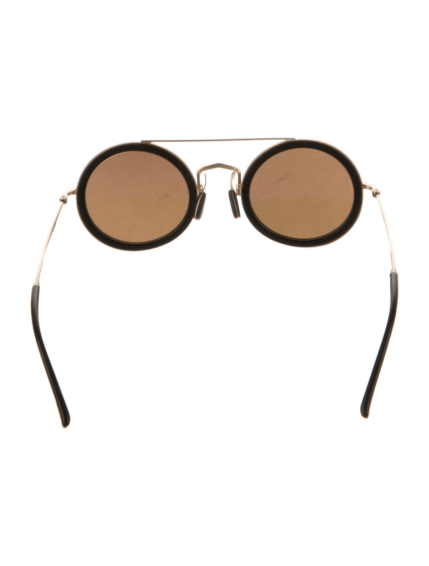 Matsuda Round Mirrored Sunglasses