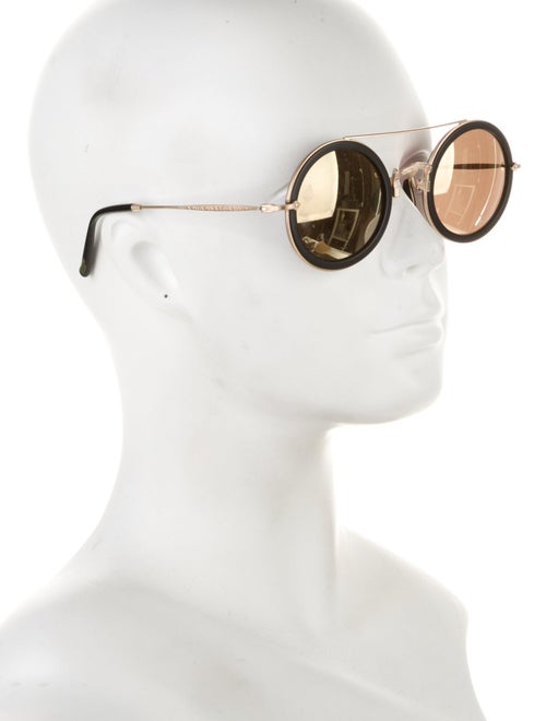 Matsuda Round Mirrored Sunglasses