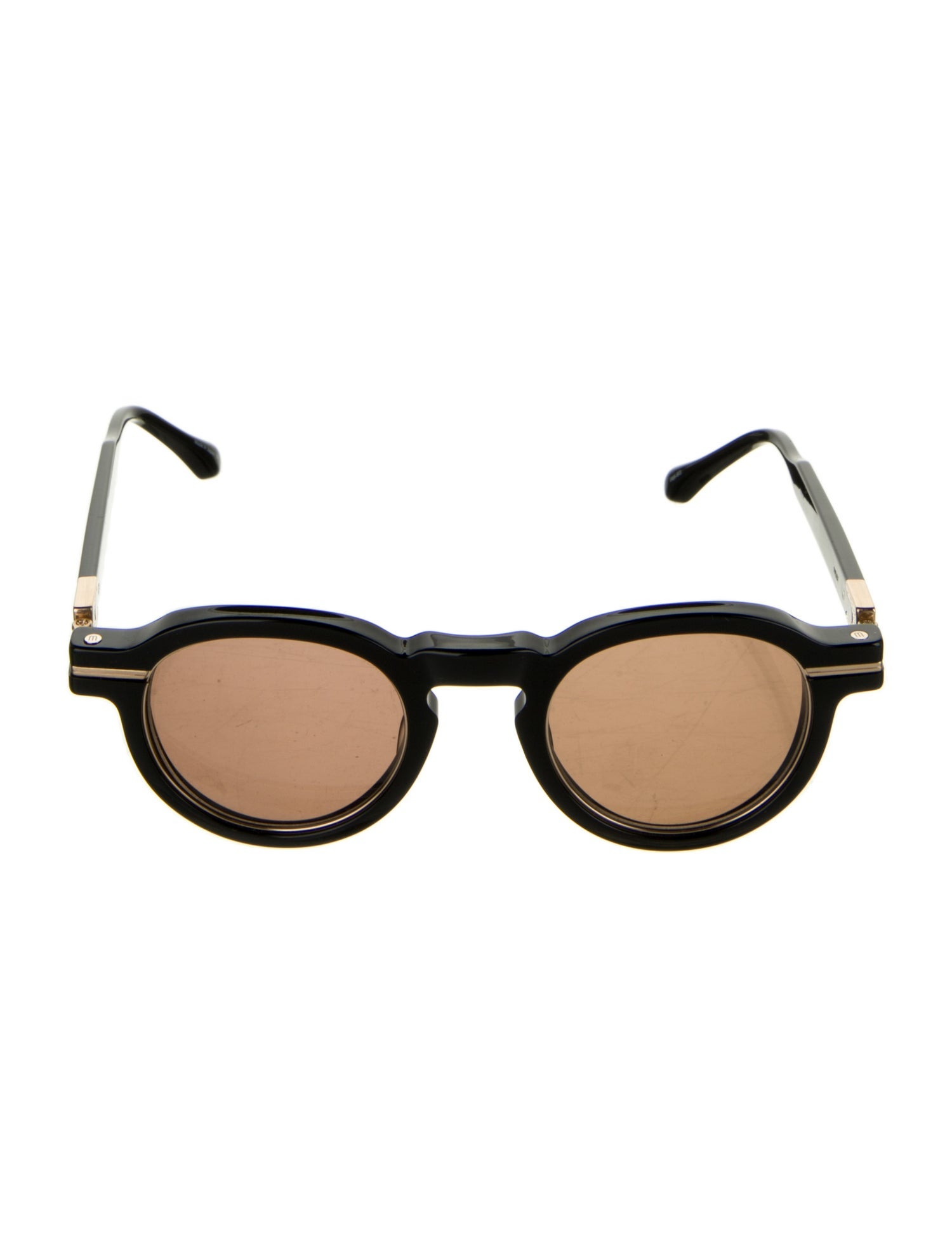 Matsuda Round Mirrored Sunglasses