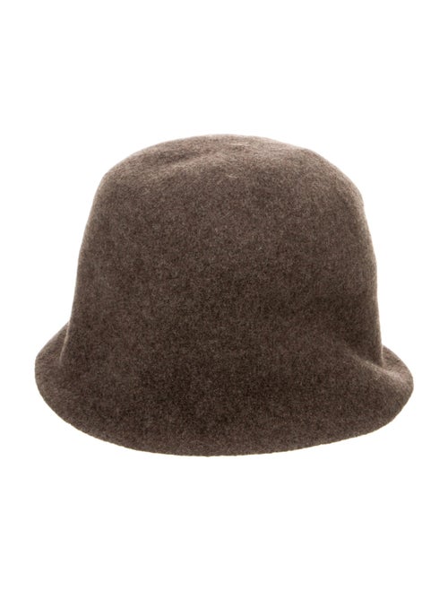 Mature Ha Brown Wool Bucket Hat