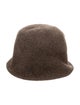 Mature Ha Brown Wool Bucket Hat