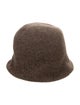 Mature Ha Brown Wool Bucket Hat