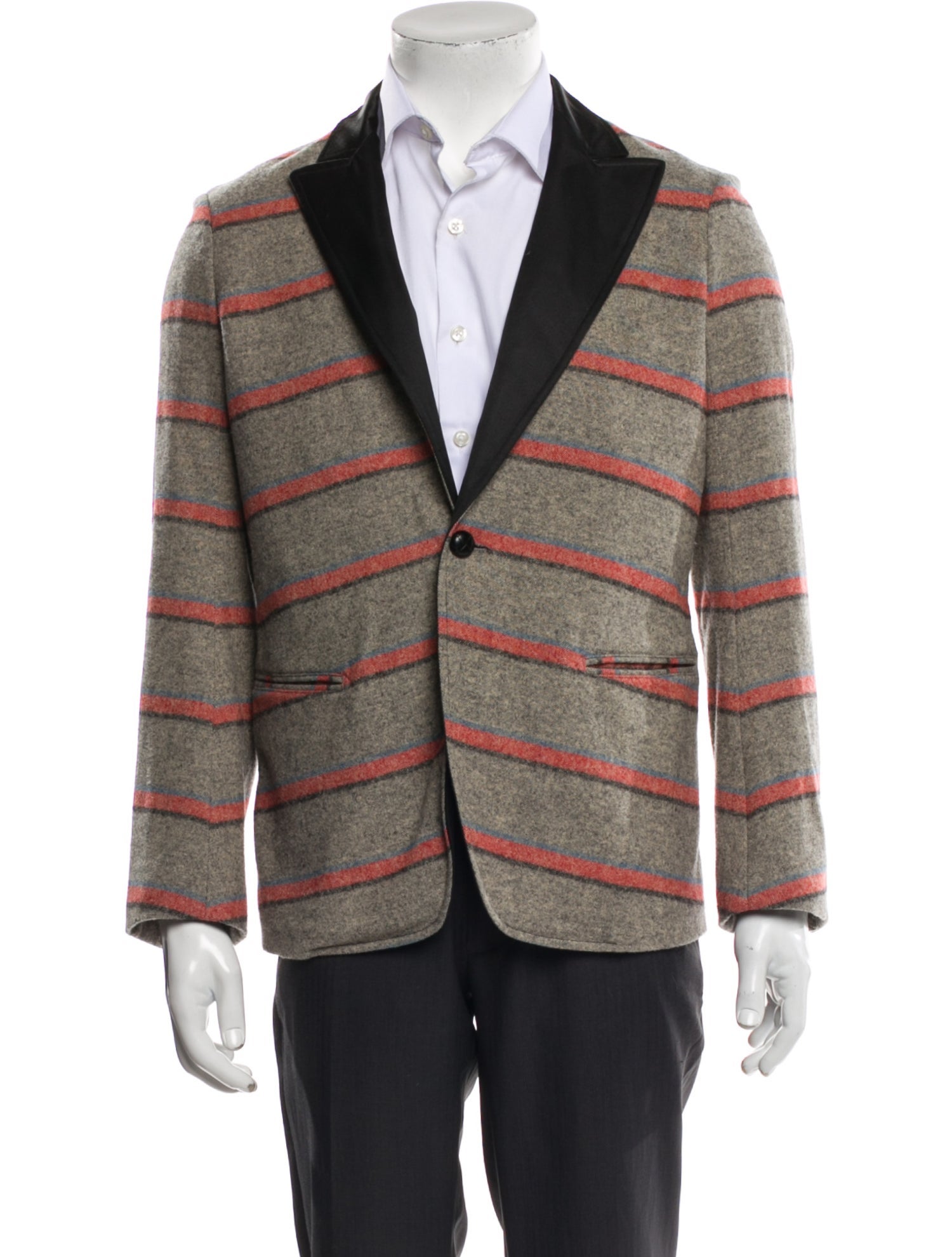 Monitaly Plaid Print Peacoat