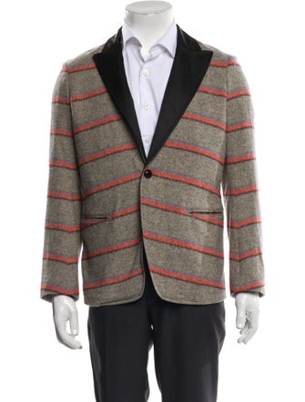 Monitaly Plaid Print Peacoat