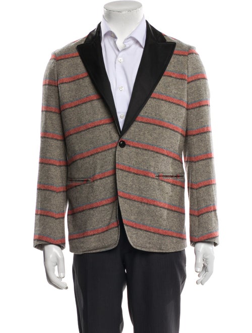 Monitaly Plaid Print Peacoat