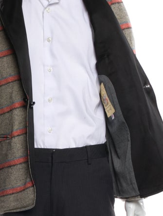 Monitaly Plaid Print Peacoat