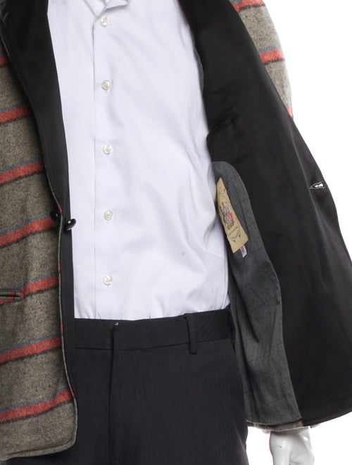 Monitaly Plaid Print Peacoat