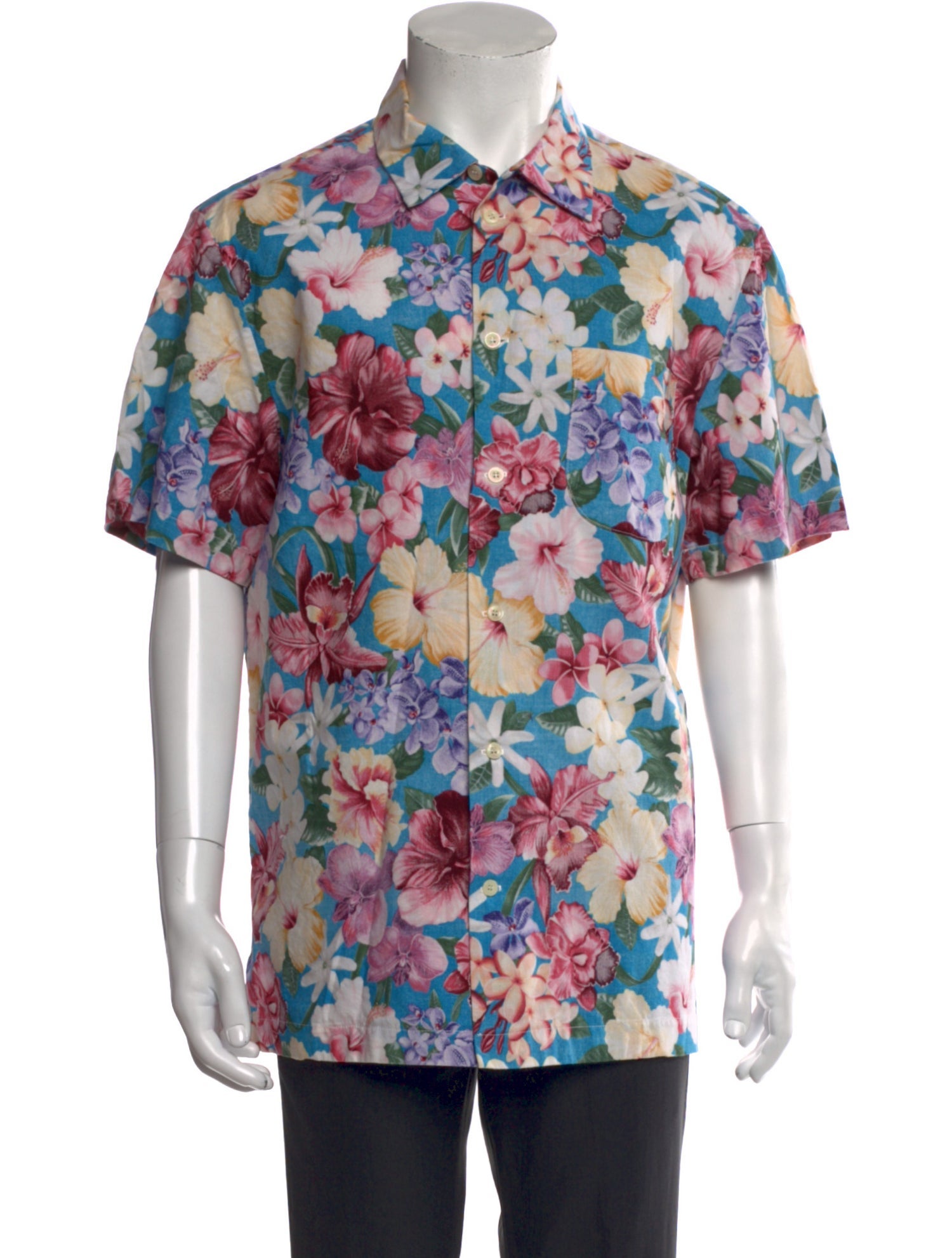 Monitaly Floral Print Short Sleeve Shirt