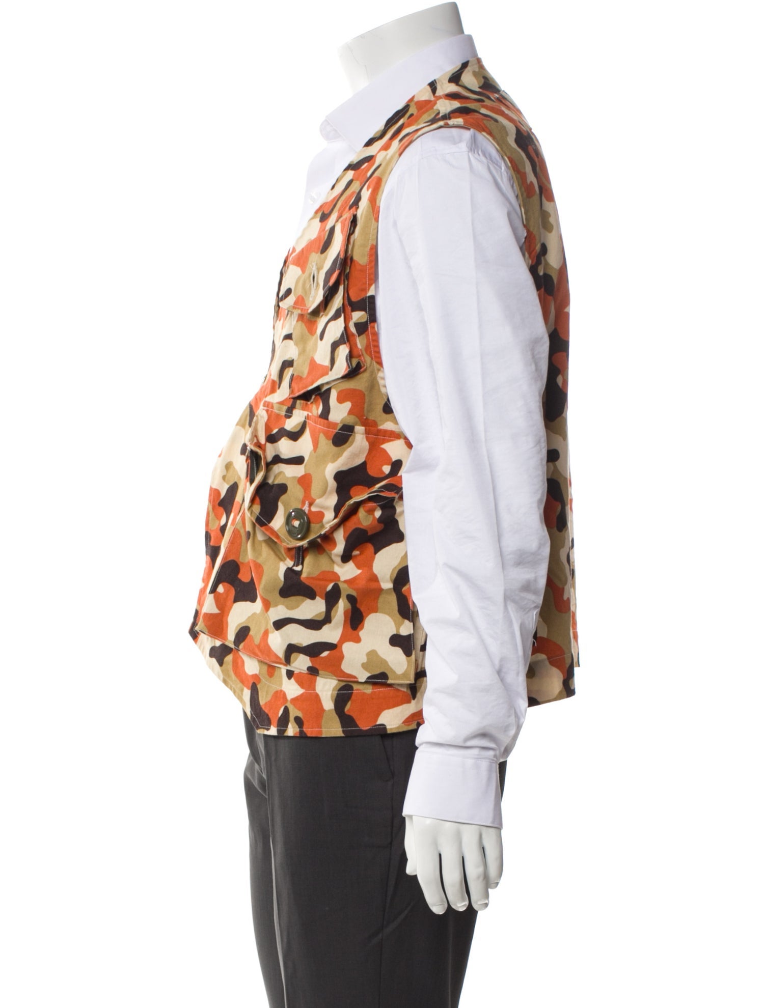 Monitaly Camouflage Print Vest