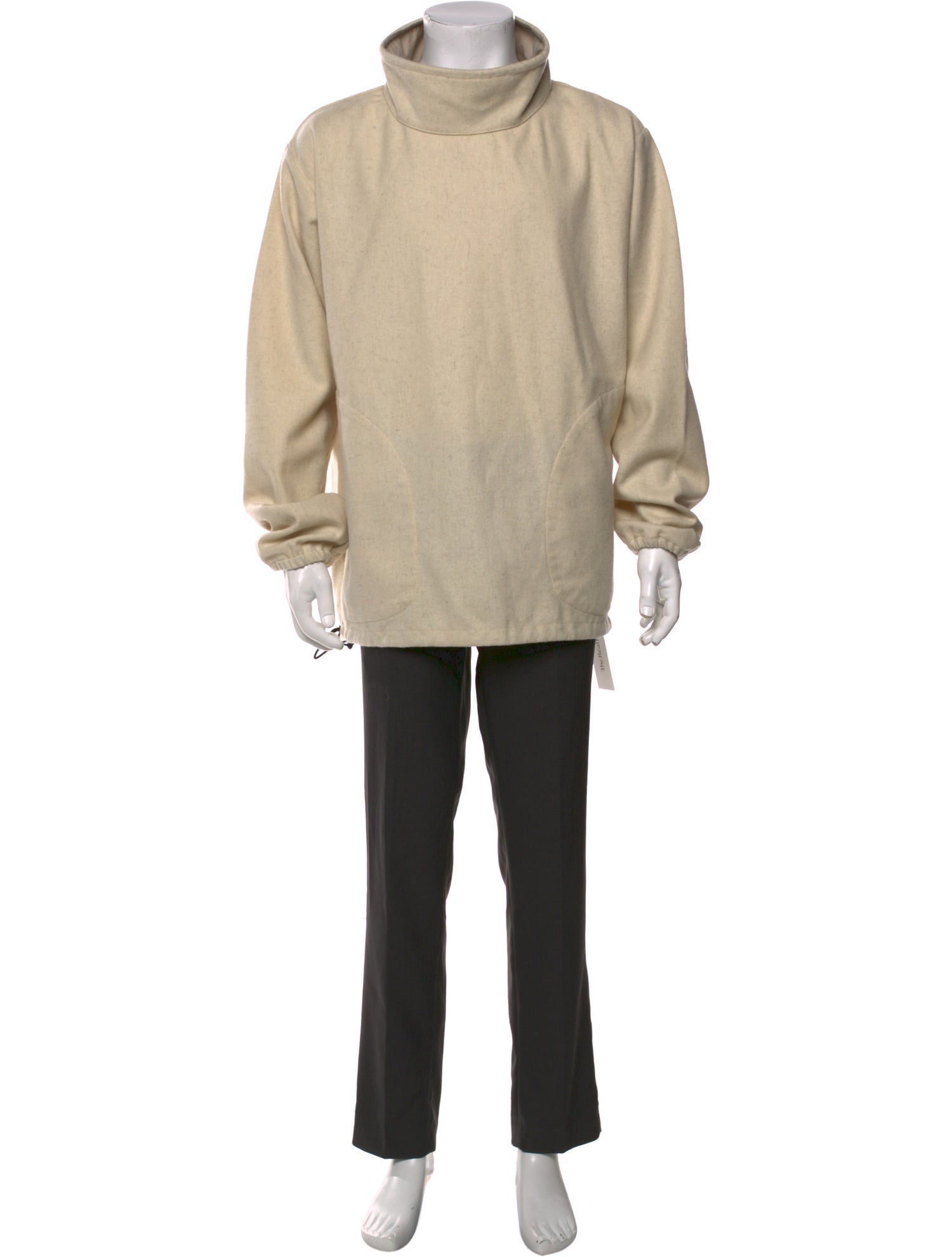 Monitaly Wool Mock Neck Hoodie