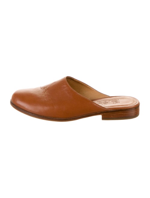 Martiniano Leather Mules Brown