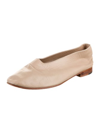 Martiniano Leather Slingback Flats