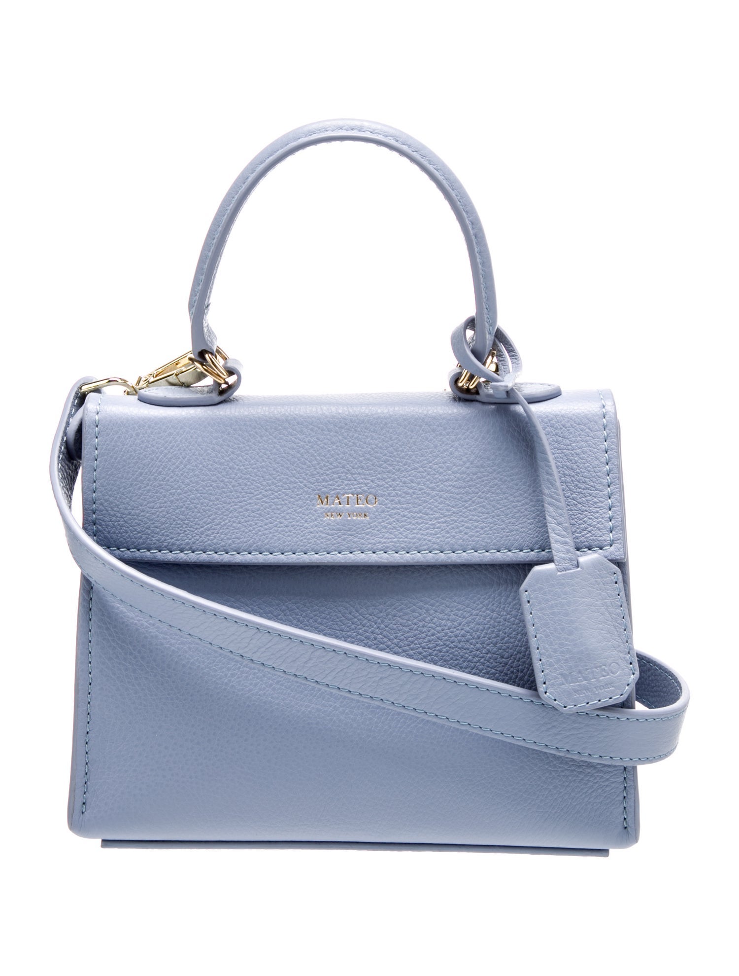 Mateo New York Leather Top Handle Bag