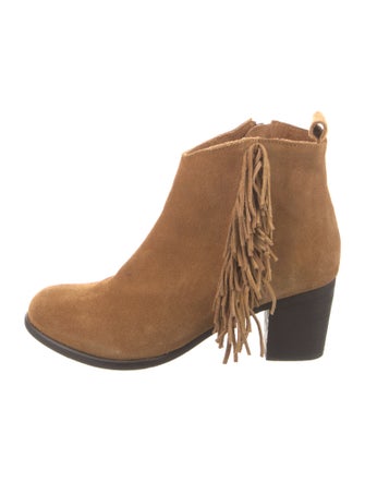 Matisse Suede Fringe Trim Accent Boots