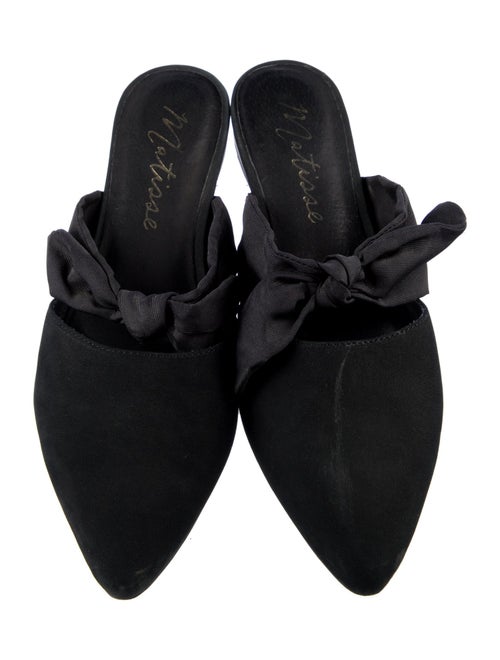 Matisse Suede Bow Accents Mules