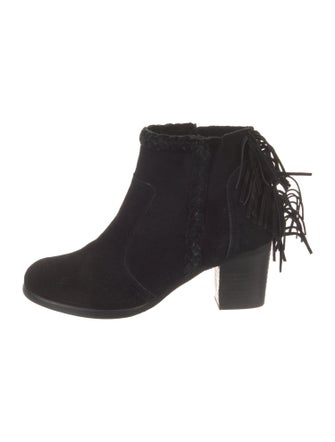 Matisse Suede Fringe Trim Accent Boots
