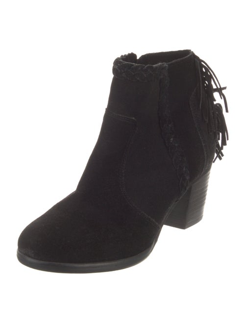 Matisse Suede Fringe Trim Accent Boots