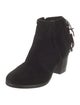Matisse Suede Fringe Trim Accent Boots