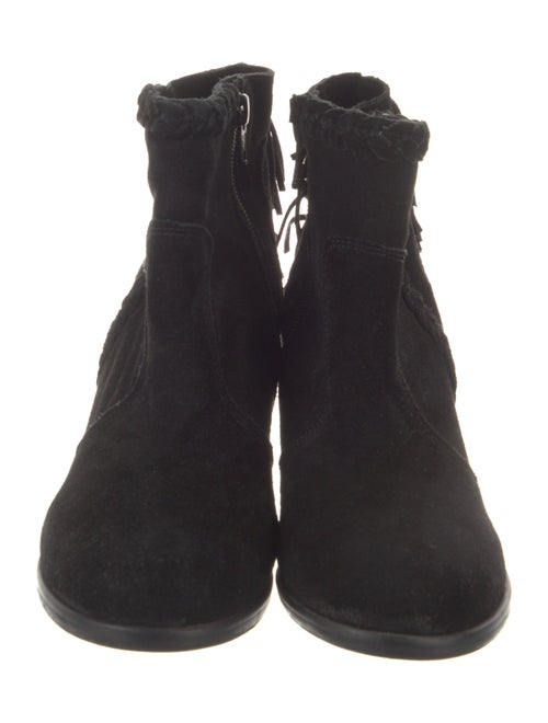 Matisse Suede Fringe Trim Accent Boots