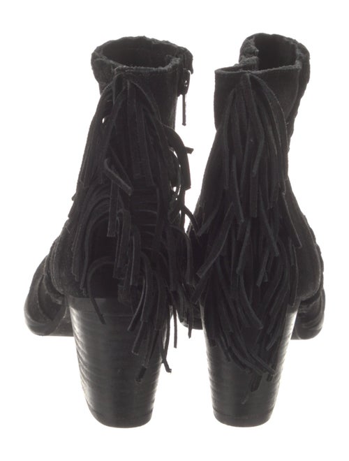Matisse Suede Fringe Trim Accent Boots