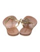 Matisse Leather Crystal Embellishments Slides