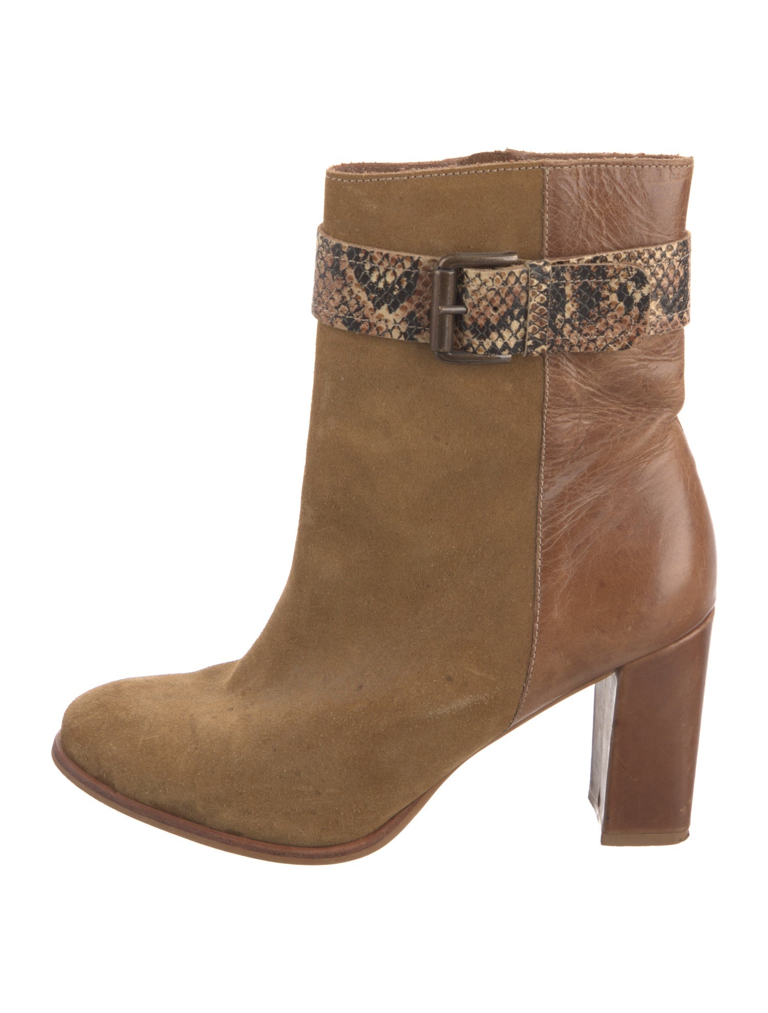 Matisse Suede Animal Print Boots