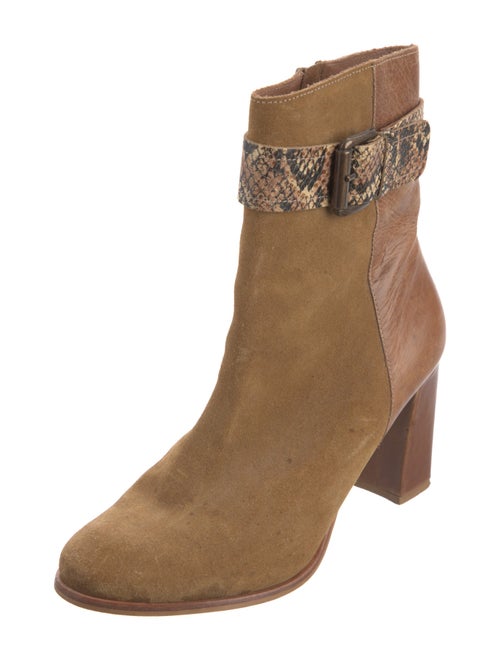 Matisse Suede Animal Print Boots