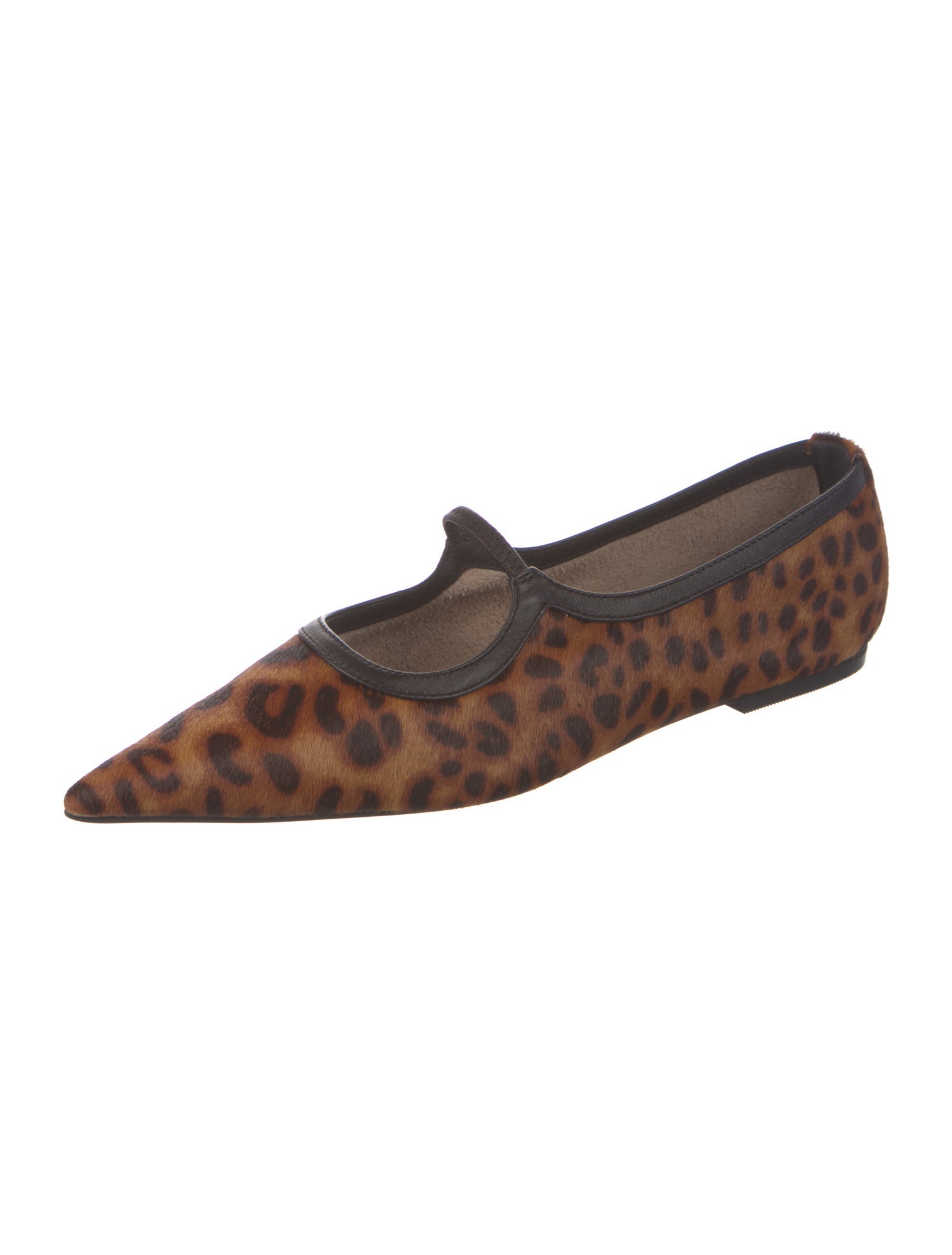 Matisse Ponyhair Animal Print Mary Jane Flats