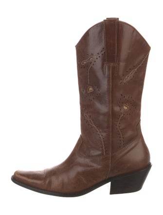 Matisse Leather Lasercut Accents Western Boots