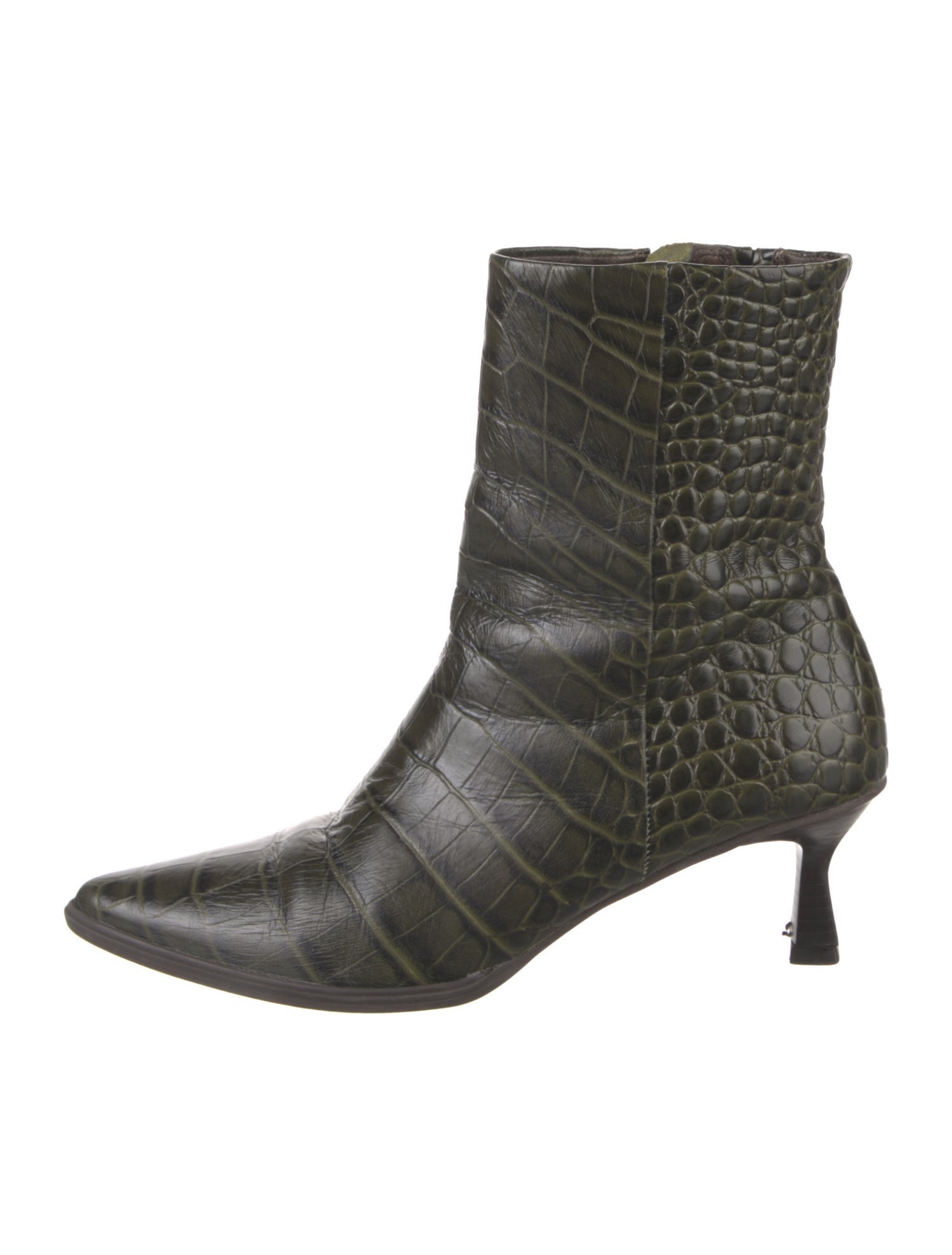 Matisse Embossed Leather Moto Boots