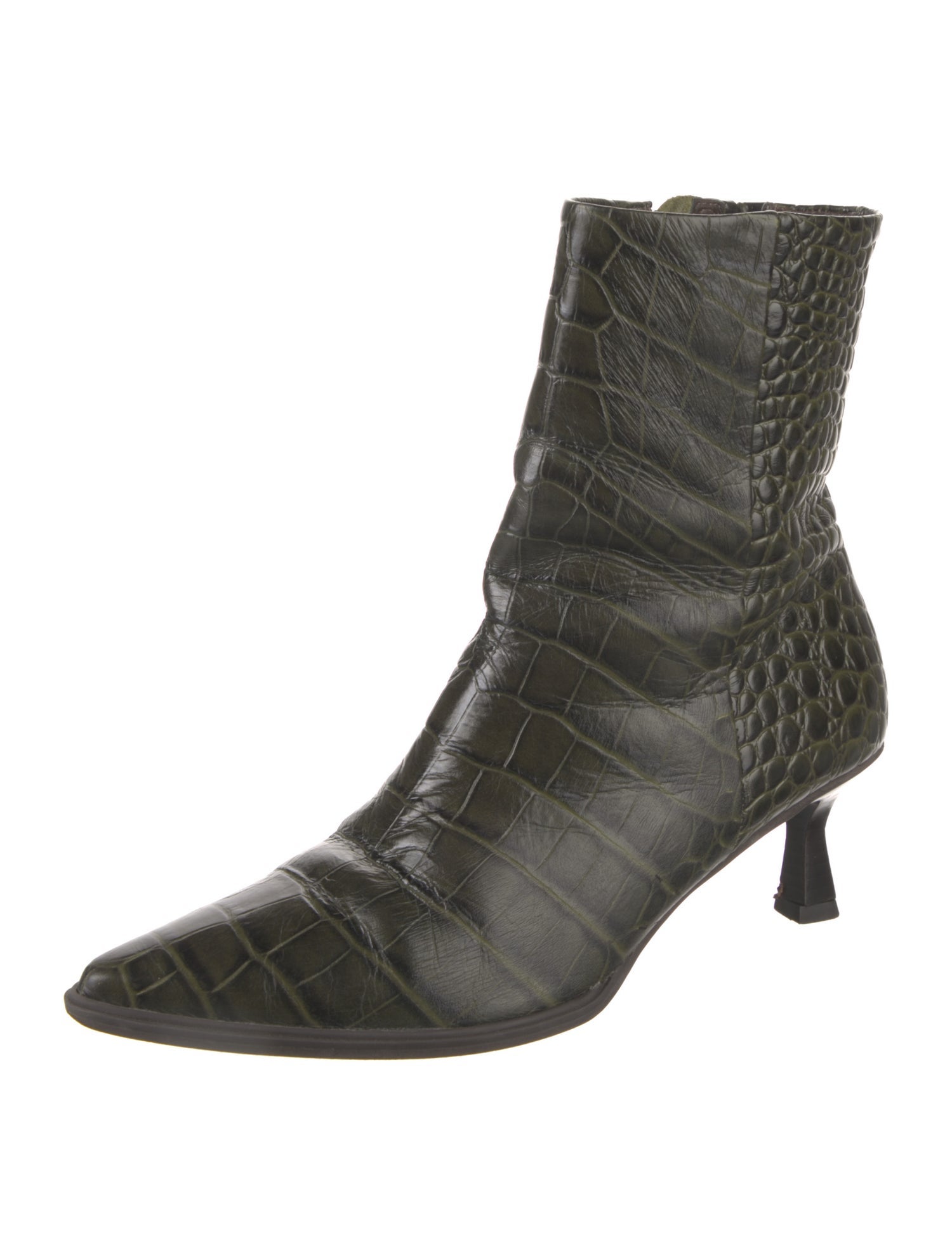 Matisse Embossed Leather Moto Boots
