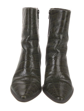 Matisse Embossed Leather Moto Boots