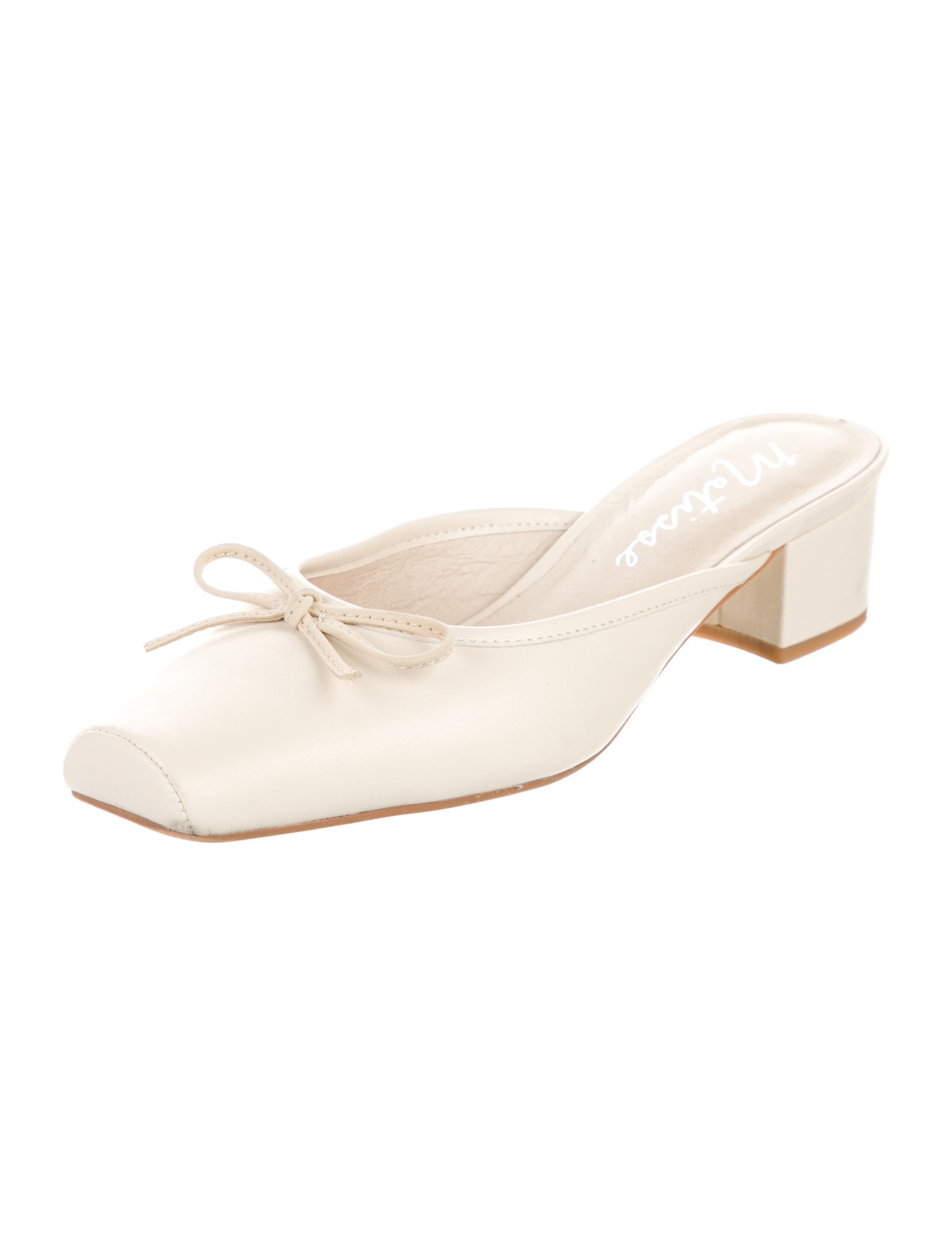 Matisse Leather Bow Accents Mules